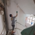 樓梯塗上漆油2